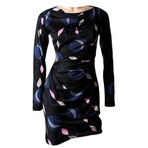 DIANE VON FURSTENBERG Silk Dress Retro Style